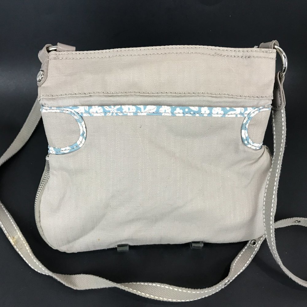 Thirty-one Grey, blue and white crossbody bag